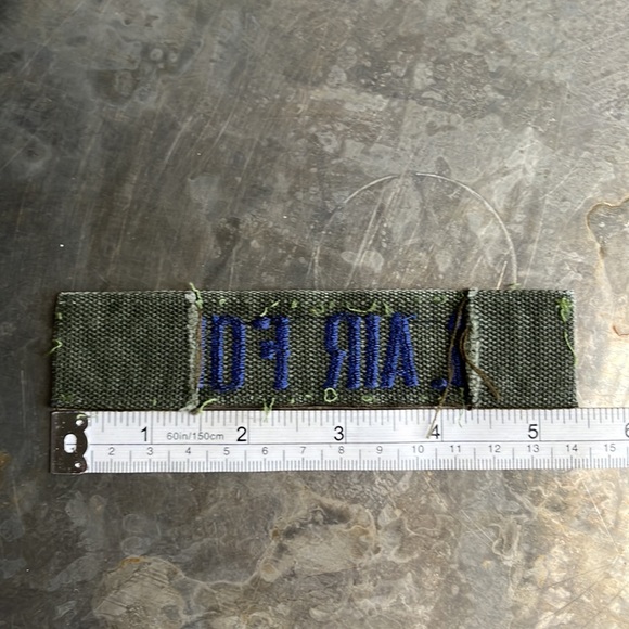 U.S. AIR FORCE embroidered tape patch - Vintage - Picture 10 of 12
